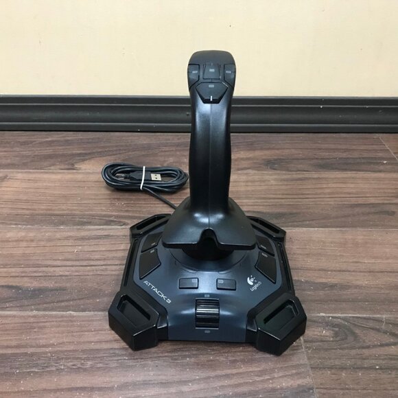 Logitech Attack 3 Gaming Joystick PC Wired USB ATK3 Flight Stick Controller - Picture 1 of 10